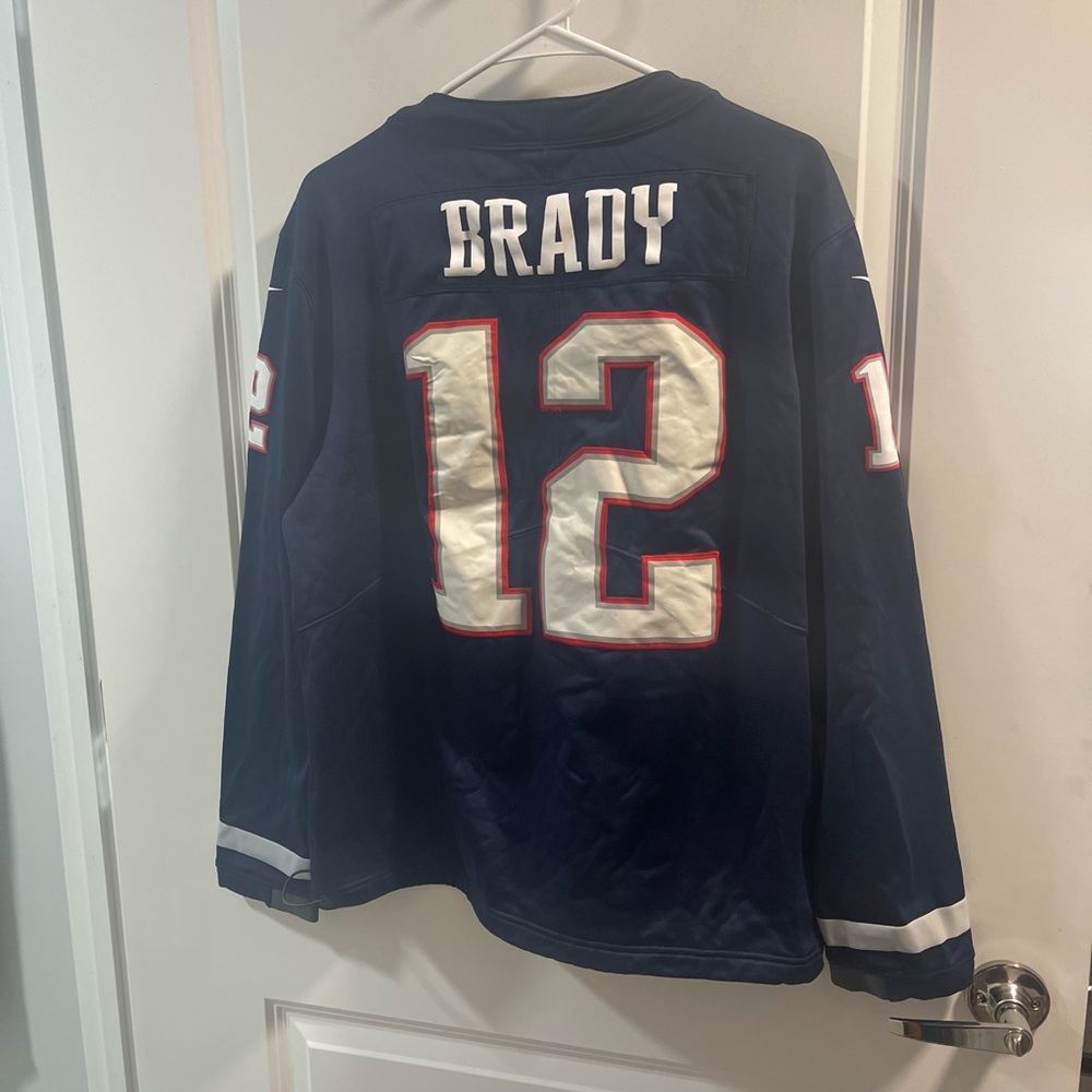 Nike Tom Brady Blue Jersey with Red and White Accents - Picture 6 of 7